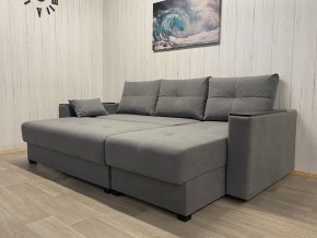 Диван угловой Комфорт-3 (НПБ+МДФ) велюр Galaxy Lite 26 в Екатеринбурге - ok-mebel.com | фото 3