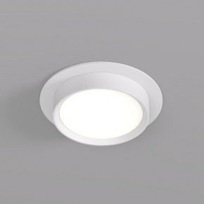 DK2090-WH Встраиваемый светильник FLAT, IP 20, до 15 Вт, GX53, LED, белый, алюминий в Екатеринбурге - ok-mebel.com | фото