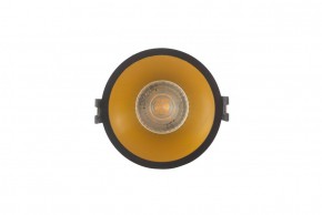 DK3026-BG Встраиваемый светильник, IP 20, 10 Вт, GU5.3, LED, черный/золотой, пластик в Екатеринбурге - ok-mebel.com | фото 1