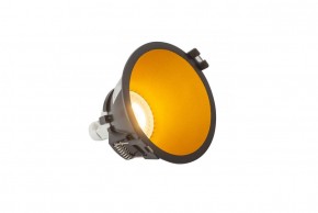 DK3026-BG Встраиваемый светильник, IP 20, 10 Вт, GU5.3, LED, черный/золотой, пластик в Екатеринбурге - ok-mebel.com | фото 3