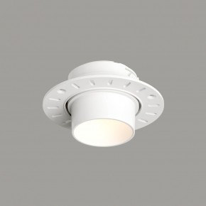 DK3056-WH Встраиваемый светильник под шпатлевку, IP20, до 15 Вт, LED, GU5,3, белый, пластик в Екатеринбурге - ok-mebel.com | фото 1