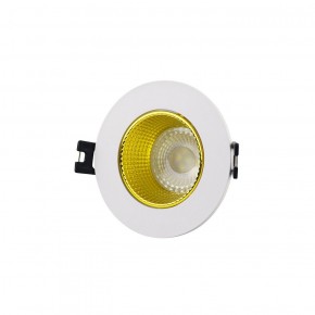 DK3061-WH+YE Встраиваемый светильник, IP 20, 10 Вт, GU5.3, LED, белый/желтый, пластик в Екатеринбурге - ok-mebel.com | фото