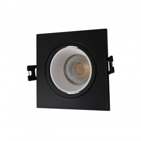 DK3071-BK+WH Встраиваемый светильник, IP 20, 10 Вт, GU5.3, LED, черный/белый, пластик в Екатеринбурге - ok-mebel.com | фото 1