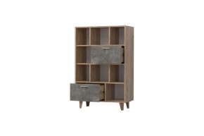 Эго К-1 Комод с 2мя ящ (дуб крафт золотой/камень темный) на ножках в Екатеринбурге - ok-mebel.com | фото 2