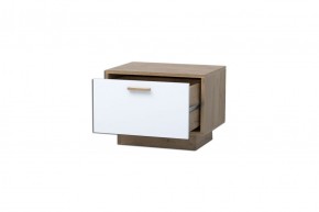Эго Т-5 Тумба прикроватная (дуб крафт золотой/белый глянец) цоколь в Екатеринбурге - ok-mebel.com | фото 2