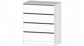 ЭЛЕГАНТ Комод 4 ящика (белый) в Екатеринбурге - ok-mebel.com | фото