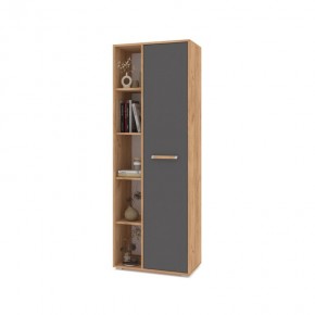 ФЛОРИДА Ф12 Шкаф-стеллаж (дуб золотой/графит) в Екатеринбурге - ok-mebel.com | фото