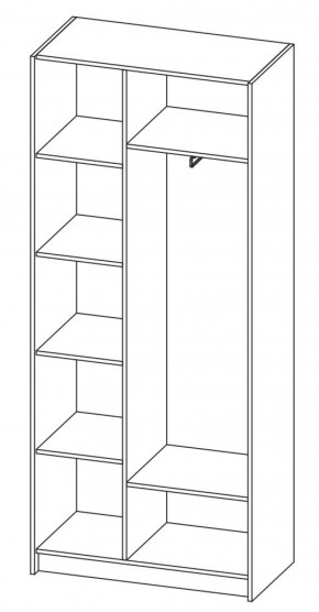 Гостиная Дарья Шкаф (полки + выдвижная штанга) в Екатеринбурге - ok-mebel.com | фото 3