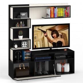 Гостиная Евро, цвет венге/дуб лоредо, ШхГхВ 166х43,6х182 см., ниша для ТВ 100х43х89 см., НЕ универсальная сборка в Екатеринбурге - ok-mebel.com | фото 3