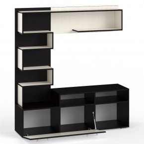 Гостиная Евро, цвет венге/дуб лоредо, ШхГхВ 166х43,6х182 см., ниша для ТВ 100х43х89 см., НЕ универсальная сборка в Екатеринбурге - ok-mebel.com | фото 5