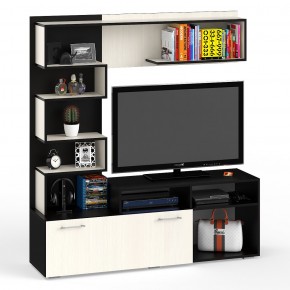 Гостиная Евро, цвет венге/дуб лоредо, ШхГхВ 166х43,6х182 см., ниша для ТВ 100х43х89 см., НЕ универсальная сборка в Екатеринбурге - ok-mebel.com | фото 9