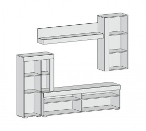 Гостиная Майами (Дуб Сонома) в Екатеринбурге - ok-mebel.com | фото 2