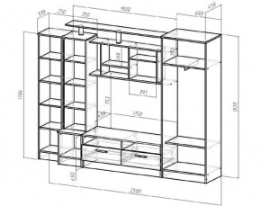 ОСКАР Гостиная (Венге/Анкор светлый) в Екатеринбурге - ok-mebel.com | фото 2