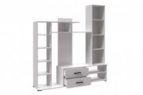 Гостиная Сидней-1 (Центральная секция) ЛДСП Белый в Екатеринбурге - ok-mebel.com | фото 2