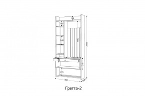 ГРЕТТА Прихожая (дуб сонома/ясень черный) в Екатеринбурге - ok-mebel.com | фото 5