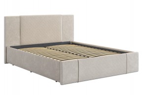 ХЛОЯ Кровать 1600 с основанием (крем велюр) в Екатеринбурге - ok-mebel.com | фото