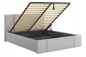 ХЛОЯ Кровать 1600 с ПМ (галька велюр) в Екатеринбурге - ok-mebel.com | фото