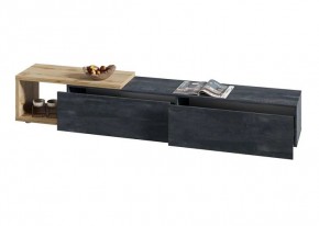 ХЛОЯ Тумба напольная (Дуб Вотан/Обсидиан) в Екатеринбурге - ok-mebel.com | фото