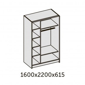 ИННЭС-5 Шкаф-купе 2-х дв. 1600 (2дв. Ф1 - венге) в Екатеринбурге - ok-mebel.com | фото 2