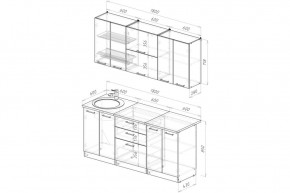 ЖАСМИН Кухонный гарнитур Макси 2 (1800 мм) в Екатеринбурге - ok-mebel.com | фото 2