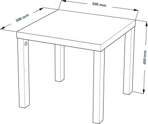 Журнальный стол Энкель 50, тамбурат, цвет дуб беленый в Екатеринбурге - ok-mebel.com | фото 3