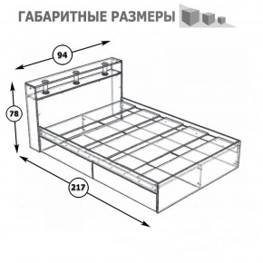 Камелия Кровать 0900, цвет белый, ШхГхВ 93,5х217х78,2 см., сп.м. 900х2000 мм., без матраса, основание есть в Екатеринбурге - ok-mebel.com | фото 3