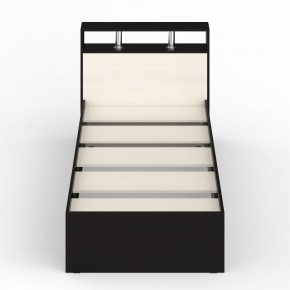 Камелия Кровать 0900, цвет венге/дуб лоредо, ШхГхВ 93,5х217х78,2 см., сп.м. 900х2000 мм., без матраса, основание есть в Екатеринбурге - ok-mebel.com | фото 6