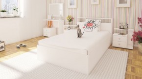 Камелия Кровать 1200, цвет белый, ШхГхВ 123,5х217х78,2 см., сп.м. 1200х2000 мм., без матраса, основание есть в Екатеринбурге - ok-mebel.com | фото 4