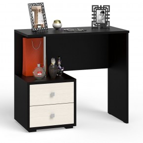 Камелия спальня № 3 Кровать 1600 + Две тумбы + Стол косметич. + Зеркало + Комод + Шкаф 4-х, цвет венге/дуб лоредо, сп.м. 1600х2000 мм., б/м, осн. есть в Екатеринбурге - ok-mebel.com | фото 12