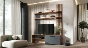 КАРОЛИНА Гостиная (дуб вотан/графит) в Екатеринбурге - ok-mebel.com | фото