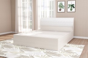 Кэт-4 Кровать арт 001-М1 1400*2000 (ЛДСП Бодега белая/Экокожа Caiman белый) в Екатеринбурге - ok-mebel.com | фото 2