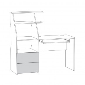 Комфорт Стол компьютерный 12.68 (Ясень Анкор MX 1879) в Екатеринбурге - ok-mebel.com | фото 2