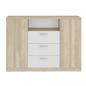 Комод 1400 Салоу (Дуб сонома/перламутр) в Екатеринбурге - ok-mebel.com | фото 3