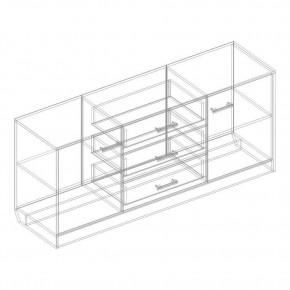 Комод 2 ств. с 3 ящиками "Милана" в Екатеринбурге - ok-mebel.com | фото 2