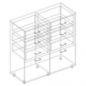 Комод 2 ств. с 6 ящиками "Сандра" в Екатеринбурге - ok-mebel.com | фото 4