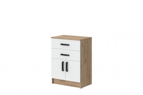 Комод Эконом (Дуб крафт золотой/Белый текстурный) в Екатеринбурге - ok-mebel.com | фото