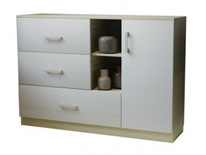 Комод К-3.1 (Дуб сонома/Белый жемчуг) в Екатеринбурге - ok-mebel.com | фото