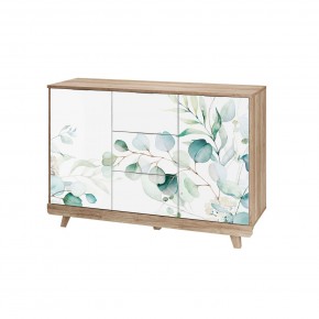 Комод Мегаполис КМ-15 (Дуб каньон/фотопечать Эвкалипт) в Екатеринбурге - ok-mebel.com | фото