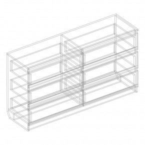 Комод с 6 ящиками 1200 "Бьянко" (Белый лофт) в Екатеринбурге - ok-mebel.com | фото 3