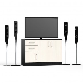 Комод СВК № 3, цвет венге/дуб лоредо, ШхГхВ 120х44х87 см. (Комод Стандарт № 3) в Екатеринбурге - ok-mebel.com | фото 4