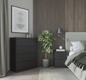 Комод Варма 4 с четырьмя выдвижными ящиками, цвет ясень черный в Екатеринбурге - ok-mebel.com | фото 4