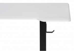 Компьютерный стол Маркос с механизмом подъема 140х80х75 белая шагрень / черный в Екатеринбурге - ok-mebel.com | фото 6