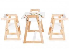 Комплект детской мебели стол и  два стула Я САМ "Лофт-Дуо" (Белый) в Екатеринбурге - ok-mebel.com | фото