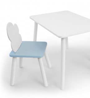 Комплект детской мебели стол и стул Облачко (Белый/Голубой/Белый) в Екатеринбурге - ok-mebel.com | фото