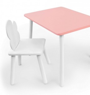 Комплект детской мебели стол и стул Облачко (Розывый/Белый/Белый) в Екатеринбурге - ok-mebel.com | фото
