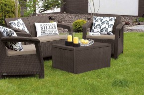 Комплект мебели Корфу со столиком-сундуком (Corfu box set) коричневый в Екатеринбурге - ok-mebel.com | фото 1