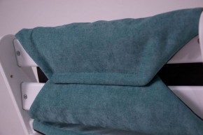 Комплект растущий стул и подушки Конёк Горбунёк Комфорт  (Бело-зеленый, Волна) в Екатеринбурге - ok-mebel.com | фото