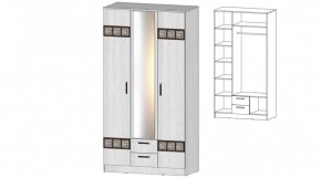 КОСТА-РИКА Шкаф 3-х створчатый (анкор светлый) в Екатеринбурге - ok-mebel.com | фото