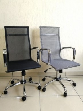 Кресло Barneo K-111H для персонала (серая сетка) в Екатеринбурге - ok-mebel.com | фото 3