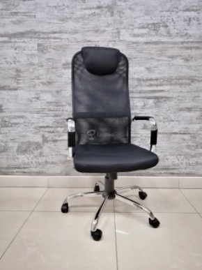 Кресло Barneo K-118 для персонала (черная ткань, черная сетка) в Екатеринбурге - ok-mebel.com | фото